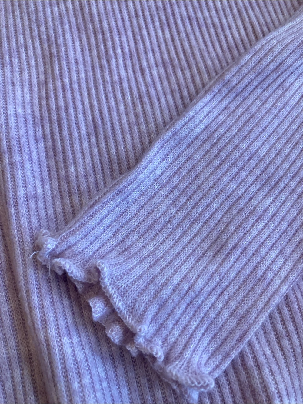 art class Lavender Ribbed Long-Sleeve Mock Neck Top - Picture 5 of 5